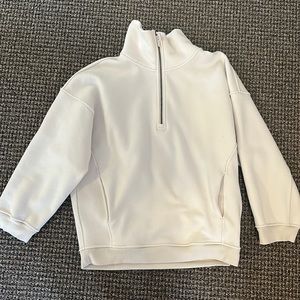 Lululemon Thick Fleece Half Zip - White Opal XS/S